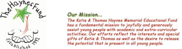 The Thomas & Katie Haynes Memorial Fund